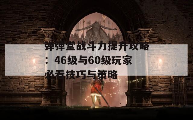 弹弹堂战斗力提升攻略：46级与60级玩家必看技巧与策略