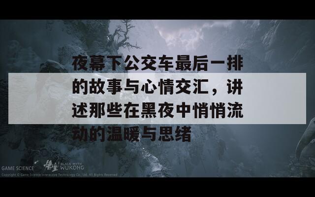 夜幕下公交车最后一排的故事与心情交汇，讲述那些在黑夜中悄悄流动的温暖与思绪