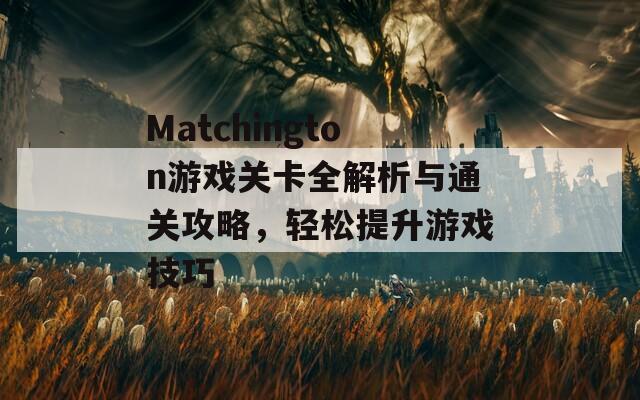 Matchington游戏关卡全解析与通关攻略，轻松提升游戏技巧